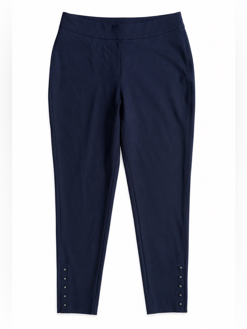 Chico’s So Slimming 360 Juliet Ankle Pants Pull-On Studded Slim Navy 2 (US 12)